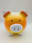 Rare Htf Target 2010 Candy Corn Piggy Bank Halloween Orange Yellow White Read