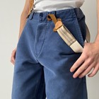 1980s Vintage French Workwear Moleskin Faded Pants