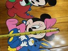 Vtg Disney Babies Mickey Minnie Donald Pressed Cardboard Wall Hanging Nursery