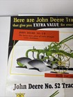 Vintage John Deere Tractor Plow Advertising Poster  Must Have For Any Collector