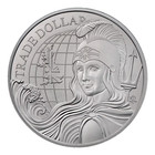 2022 St  Helena British Trade Dollar 1 Oz Silver Coin In Card - 250 Minted