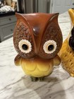 Vintage Lot Of 3 Owl Ceramic Bank Figurines