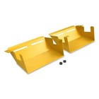 2pcs Aluminum Dynamic Aire Intake Scoops  Cold Aire Intake Kit System Gold