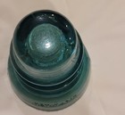 Vintage Hemingray No  40 Aqua Blue Green Glass Insulator Telegraph Telephone Rr