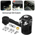 Universal Oil Catch Can Kit Reservoir Baffled Tank With Breather Filter Aluminum
