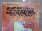 Always Take On More Than You Can 1970 s Vintage Mini Poster Kersten Inv g7815