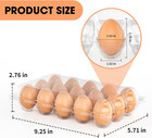 100 Pack Egg Cartons Cheap Bulk 12 Count Clear Plastic Egg Containers For Chicke