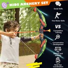 Light Up Bow And Arrow Set Kids Archery Game Toy Boys Girls Gift For Christmas