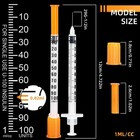 U-100 Syringes 29g 1ml cc 1 2   12 7mm   Disposable Syringe For White 