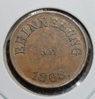 1863 Hm Lane Lamps 18 Spring St Civil War Token Store Card  ny630ap   Almost Unc