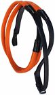 54  Horse English Black Leather Rubber Grip Schooling Training Reins 805lr23
