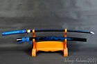 All Blue Handmade Sharp Full Tang Dragon Japanese Samurai Katana Sword 1095steel