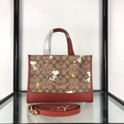 Coach X Peanuts Dempsey Carryall Ce862 Shoulder Tote Bag Brown New