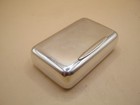 London 1899 Sterling Silver Snuff Box Shaped Match Box   Vesta Case - Heavy 121g