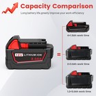 8 0ah Battery And Charger For Milwaukee For M18 Extended Capacity 48-11-1860