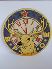 Vintage Bpoe Elks Lodge Fraternal Order Clock Art Double Sided Metal Sign 18  