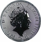 2019 Great Britain Falcon Of The Plantagenets 2 Oz Silver Coin Queens Beasts