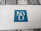 Vintage Nbd National Bank Of Detroit White Deposit Bag Full Zip