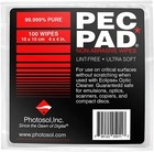Pec-pad Lint Free Wipes 4   x4    100pk - Non-abrasive Cleaning Cloth For Cameras