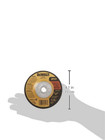 Grinding Wheel  General Purpose For Metal  4-1 2-inch X 1 4-inch X 5 8-inch  dw4