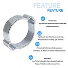 Double Ear Clamps O Clips Stainless Steel Bzp Fuel Air Water Mikalors Hose Pipe