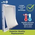 Xl Dog Door Flap With Ideal Pet Products Designer Series Dsprfxl Rfxln - Meas   