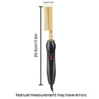 Professional Electric Ceramic Hot Comb Hair Straightener Edge Control Brush Set