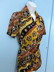 Authentic Vintage Speedo Nylon Blouse With Tie Waist - Size 11 12 - 1960s 1970s