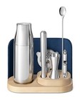 Caraway 9-piece Complete Bar Set With Organizer   Cocktail Shaker  Jigger  Navy