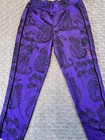 Mini Rodini Pants Kids 6-7 Years Purple Tiger Print Track Joggers Recycled