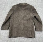 Donegal Tweed Blazer Jacket Mens 46r Pure New Wool Ireland Herringbone Vintage
