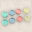 Tupperware 2 Oz  Mini Midgets Vintage Set Of 8 Pastel Retro Kitchen