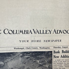 The Columbia Valley Advocate Old Archive Newspaper Aug 23  1950 - Washougal  Wa