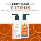 Jason Citrus Energizing Body Wash 30oz Gentle Clean Vegan Formula