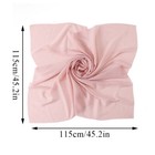 115  115cm Plain Square Bubble Chiffon Hijab Shawl Solid Thick Head Wraps Muslim   