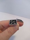 Vintage Swank Silver Tone Fly Fishing Design Cufflinks Man Gift