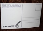 Rare  southwest Airlines  Issued Boeing Postcard Houston Texas new Vintage 1972