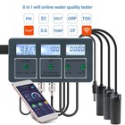 Tuya Wifi 8 In 1 Smart Water Quality Detector Monitor Measuring Analyzer Tester