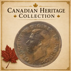 1940 Canada One Cent     King George Vi     Maple Leaf Penny     Dark Patina