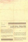 Vintage 1935 Tanunda Theatre Flyer     Adelaide Drum And Fife Band     S a