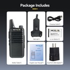 Retevis Rt22 Uhf Walkie Talkie Two Way Radio Long Range Rechargeable 2pack