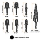 Swaging Tool Drill Bit Set 1 4  3 8  1 2  5 8  3 4  7 8  W 5 In 1 Flaring Tool