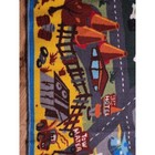 Kids City Road Map Play Rug Blue Orange Mountain Landscape Activity Mat 3x5