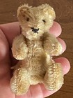 Vintage Miniature Steiff Mohair Teddy Baby Bear Honey Brown Mohair 3 5    No Id  
