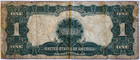 1899  1 One Dollar Bill Us Silver Certificate Note Large Size Eagle Blue Seal