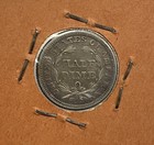 1858-o Half Dime U s Silver Seated Liberty     Xf 