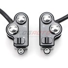 For Harley Universal 1   Handlebar Control Switch Motorcycle Start Button Black