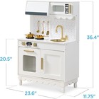 Best Choice Products Kids Pretend Play Cottage Kitchen Wooden Toy Set