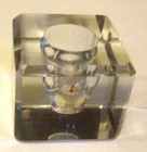 Crystal Glass Inkwell Vintage Desk Accessory