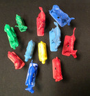 Vintage Lot Of Farm Animals Western Playset Pieces   Figures Marx  Mpc 